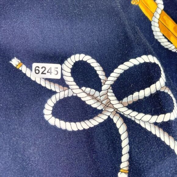 Lauren Ralph Lauren Pants Womens 8 Nautical Rope Coastal ankle preppy straight - Picture 11 of 11